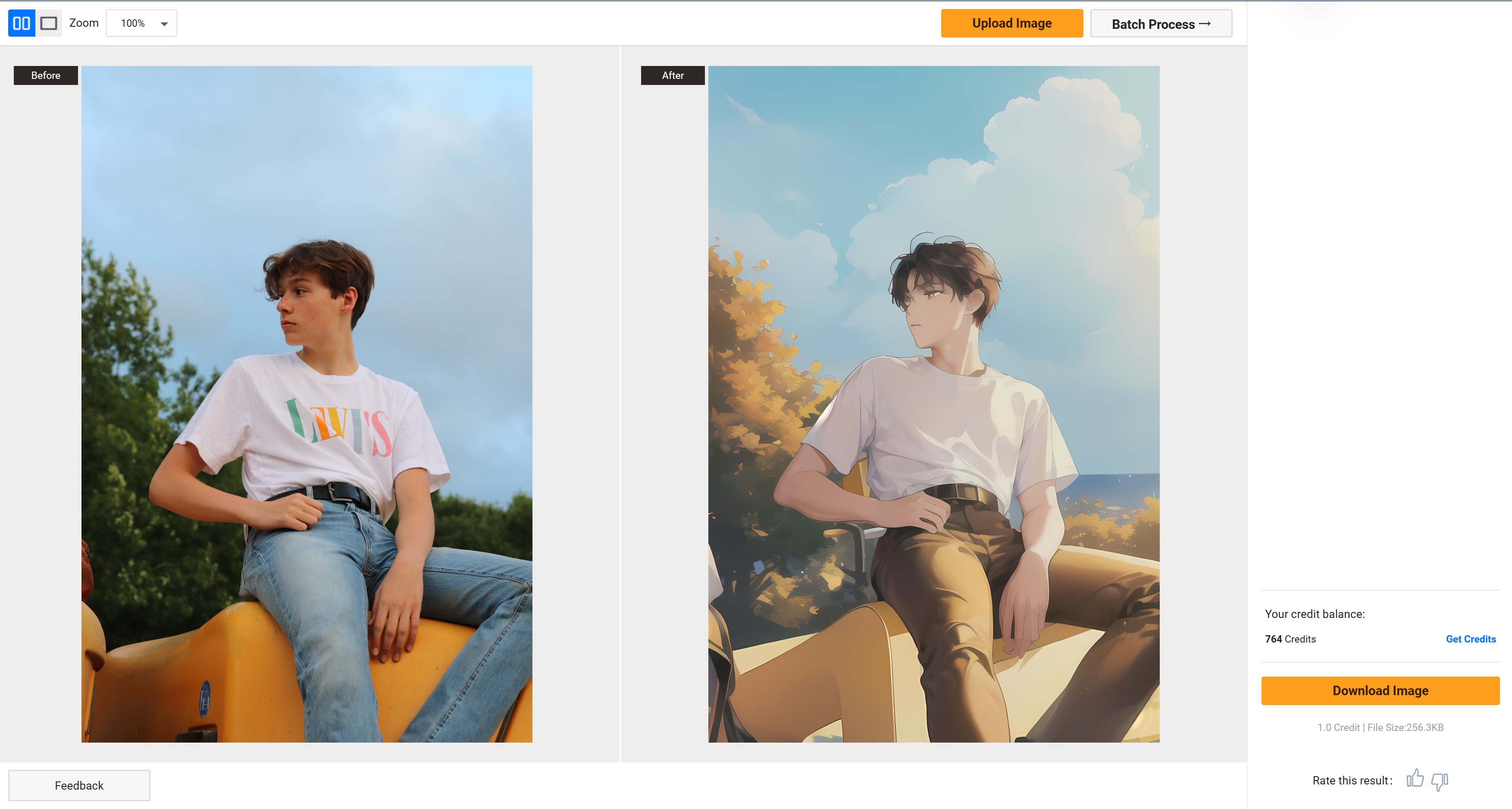 preview on cartoon vtuber maker